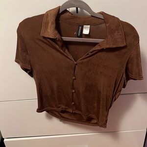 H&M brown top